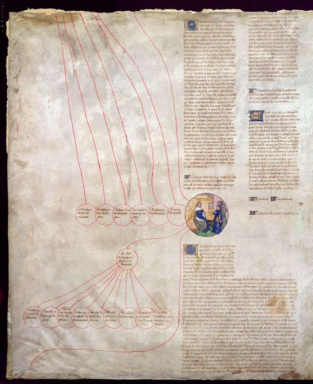 Kaarle V:n (1338-80) Le Sagen ja Kaarle VI:n (1368-1422) Le Bien-Aimen sukututkimus tekijältä French School