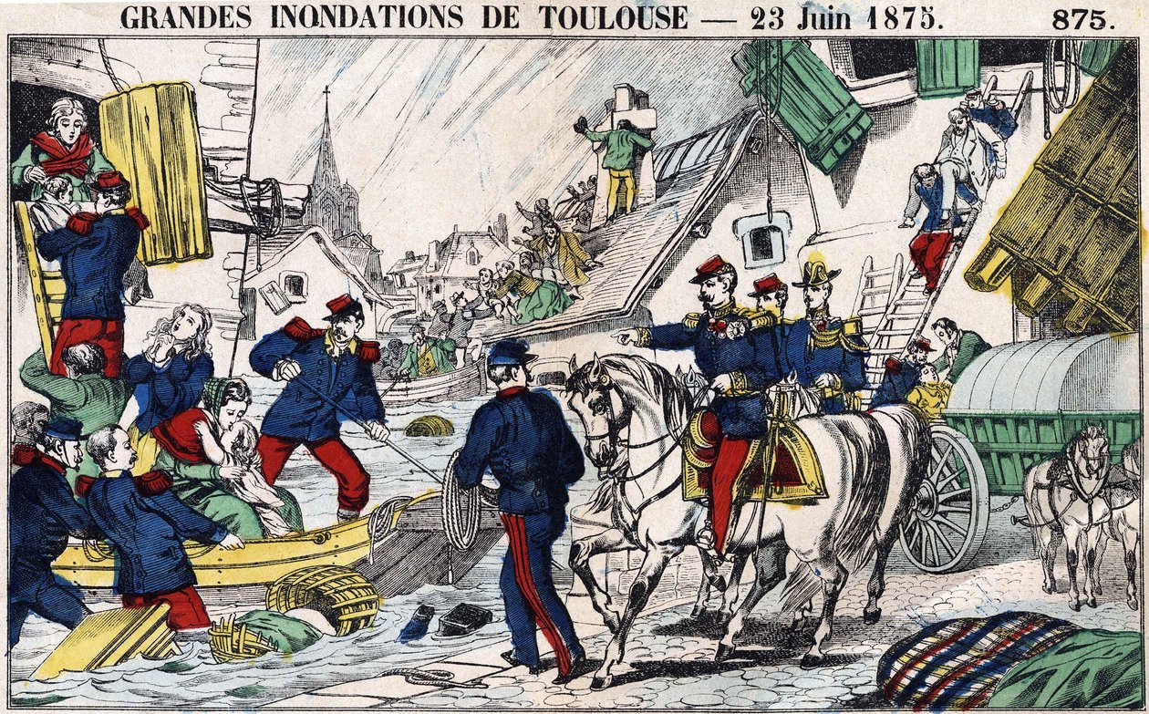 Toulousen suuret tulvat 23. kesäkuuta tekijältä French School