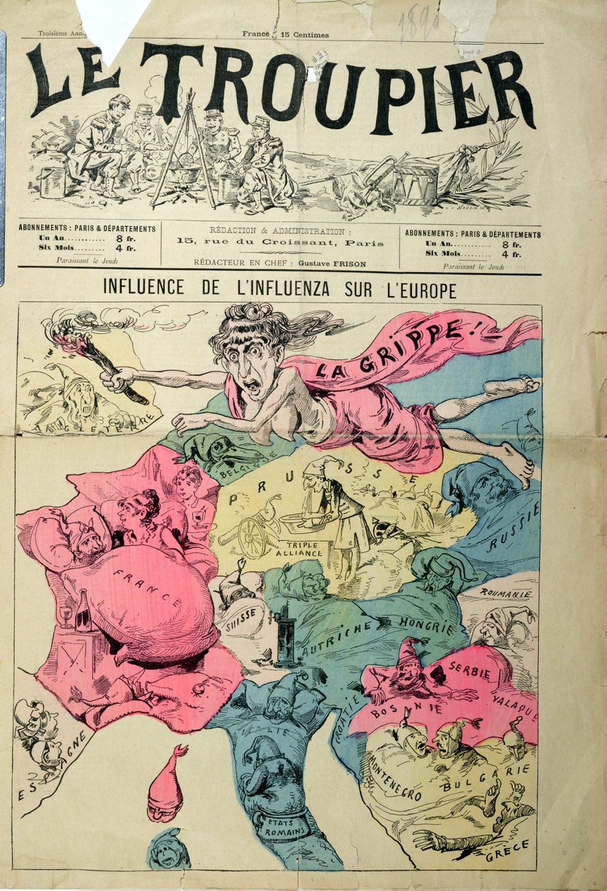 Influenssan vaikutus Eurooppaan, Le Troupier, 1890 tekijältä French School