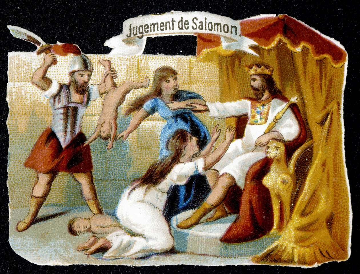 Salomonin tuomio - Kromo, 1800-luvun loppupuoli tekijältä French School