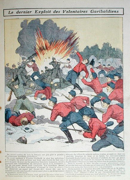 "The Latest Exploit of the Garibaldi Volunteers", kuvitus lapsille tekijältä French School