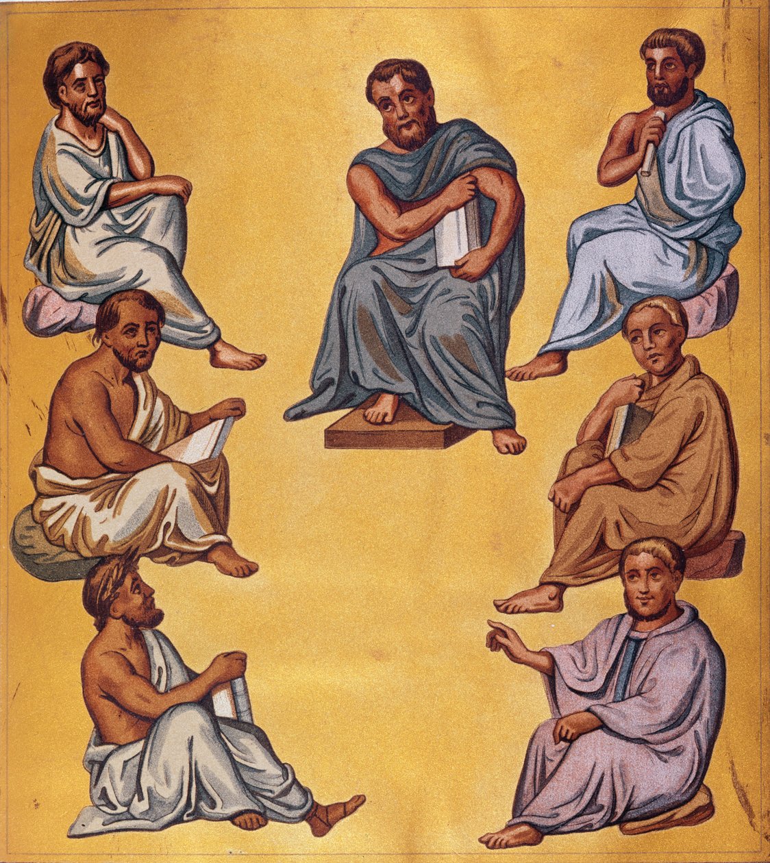 Antiikin tärkeimmät lääkärit, Fasmile Dioscoridesin Codex Constantinopolitanuksesta tekijältä French School