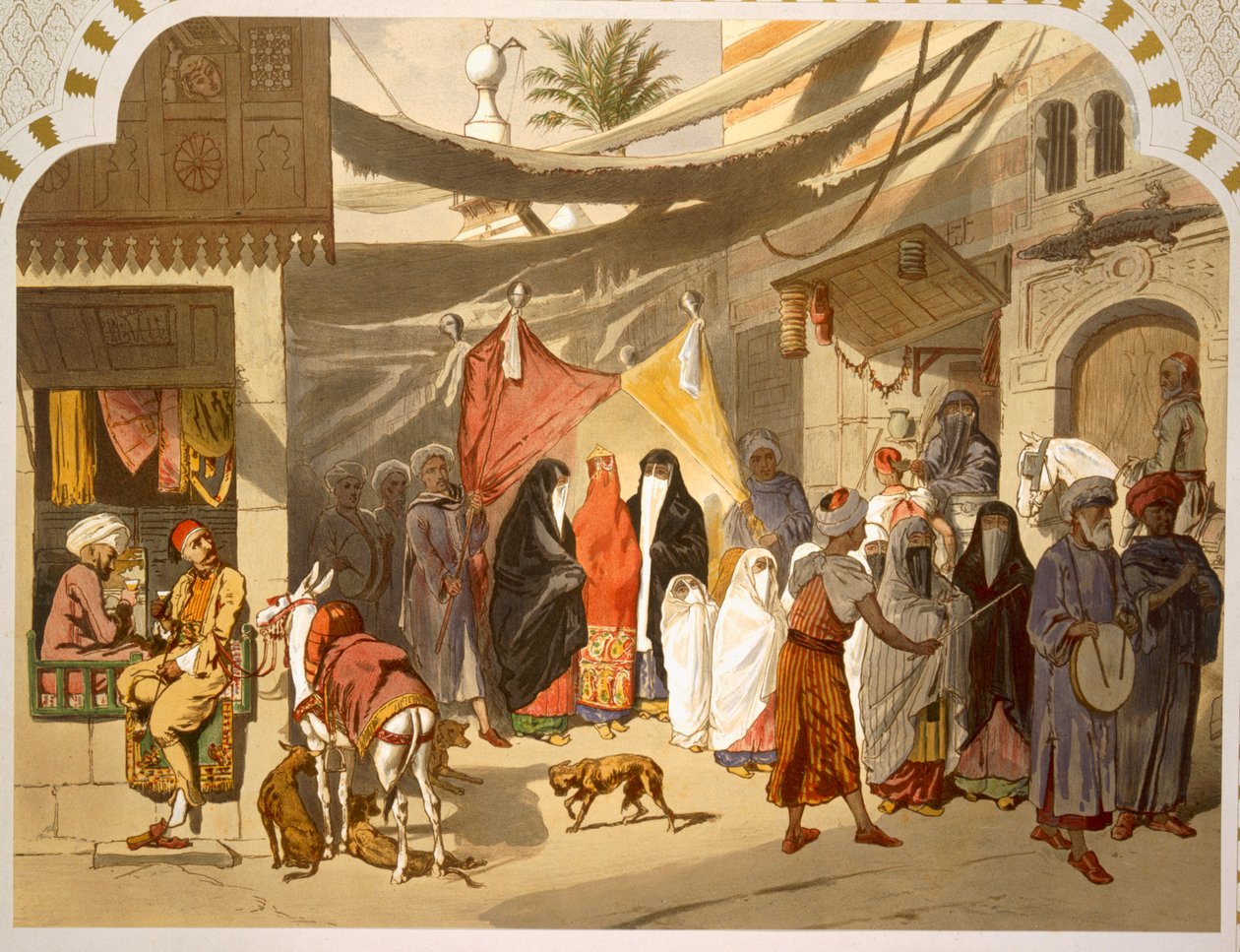 Arabin häät Kairossa, 1860 tekijältä French School