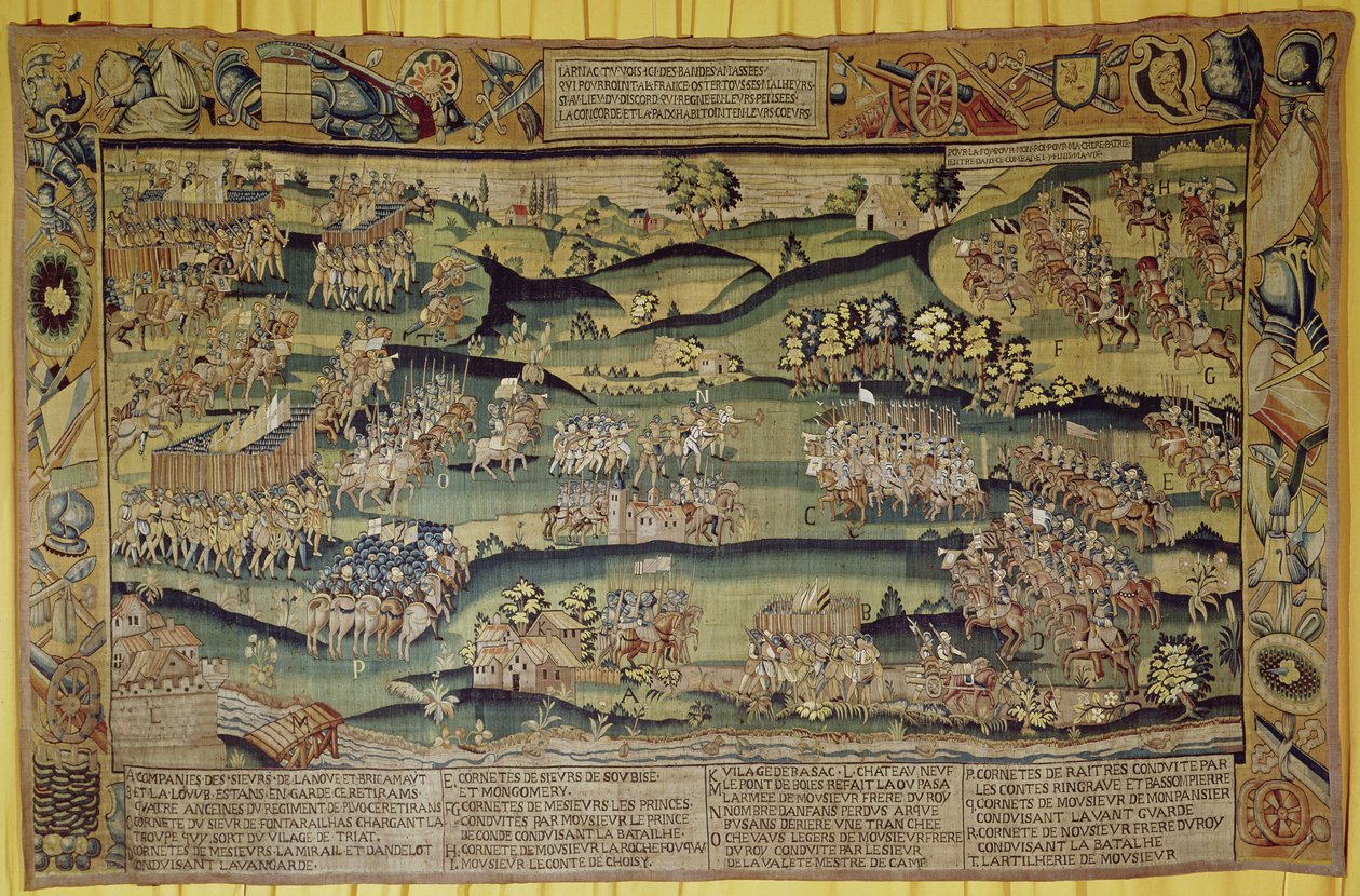 Kahden armeijan tapaaminen Jarnacin taistelussa 13. maaliskuuta 1569 tekijältä French School