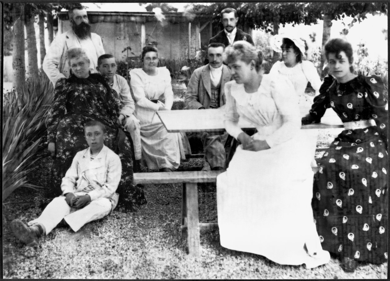 Monet- ja Hoschede-perheet, noin 1880-luku (hopeagelatiiniprintti) tekijältä French School
