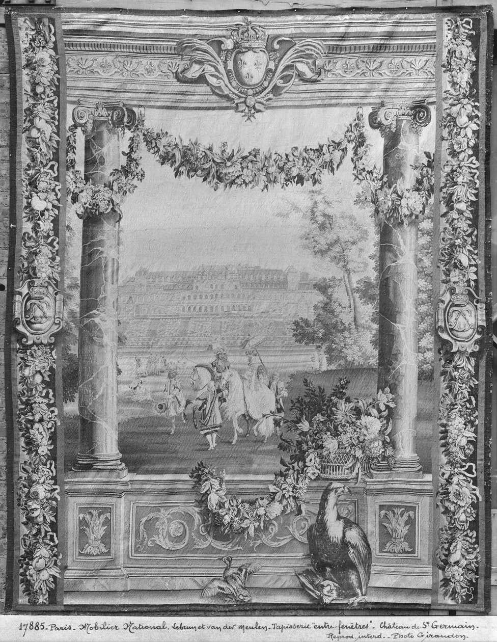 Kuvakudos The Months or Royal Residences, Chateau Saint-Germain-en-Laye, n. 1676-80, Gobelins Factory (katso myös 391187) tekijältä French School