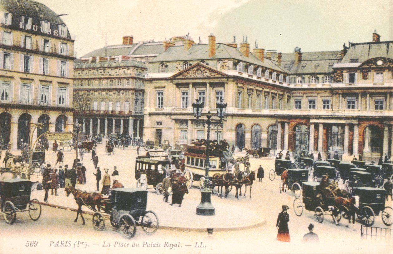 Place du Palais Royal Pariisissa, 1910 tekijältä French School