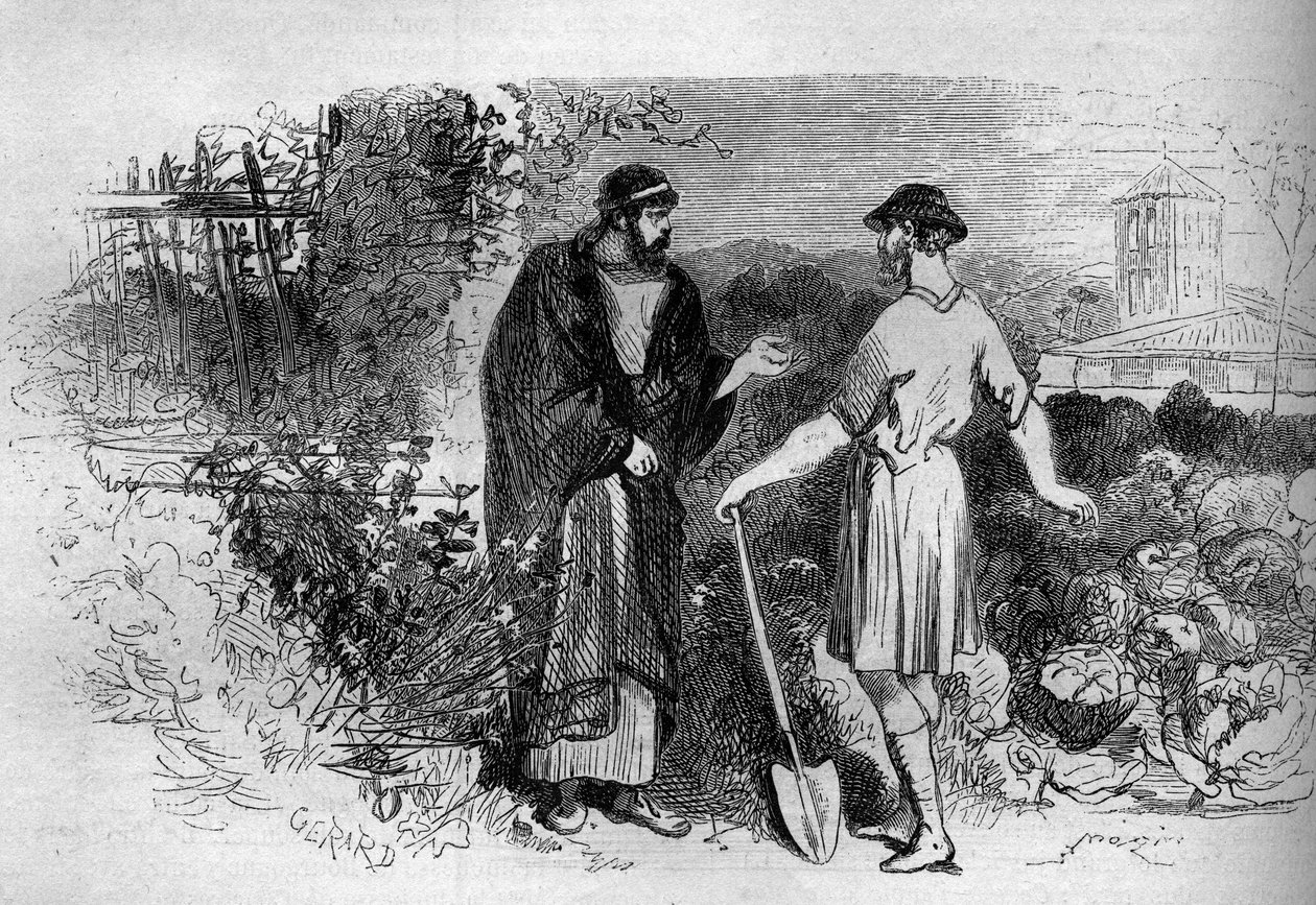 Rooman keisari Diocletianus (245-313) Salonessa. tekijältä French School