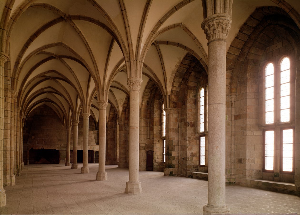 Salle des Hotes, sisänäkymä luostariin tekijältä French School