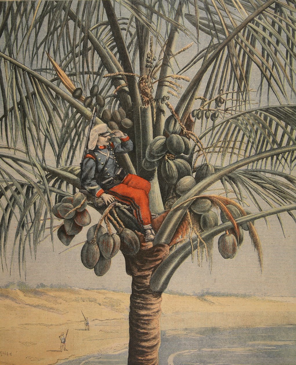 Espanjan Amerikan sota, kuva Le Petit Journalista: Supplement illustre, 12. kesäkuuta 1898 tekijältä French School