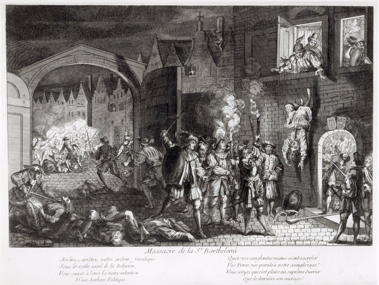 Pyhän Bartolomeuksen päivän verilöyly, 1572 tekijältä French School
