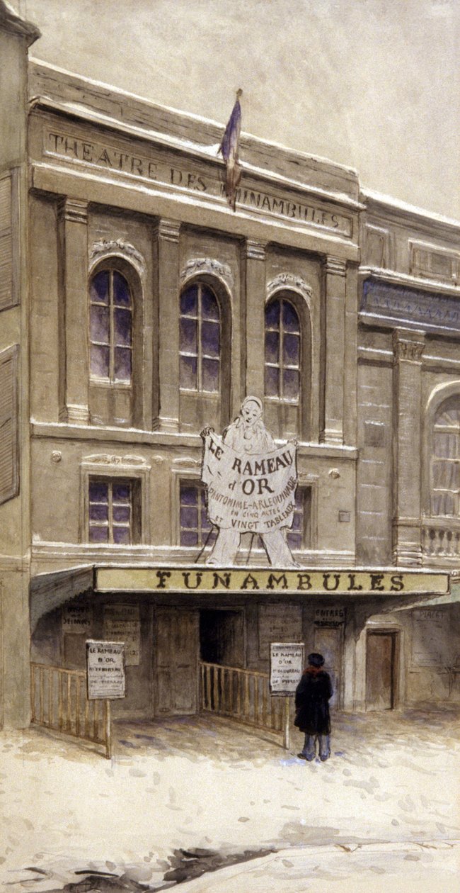 Theatre des Funambules, Pariisi, 1900-luvun alku (maalaus) tekijältä French School