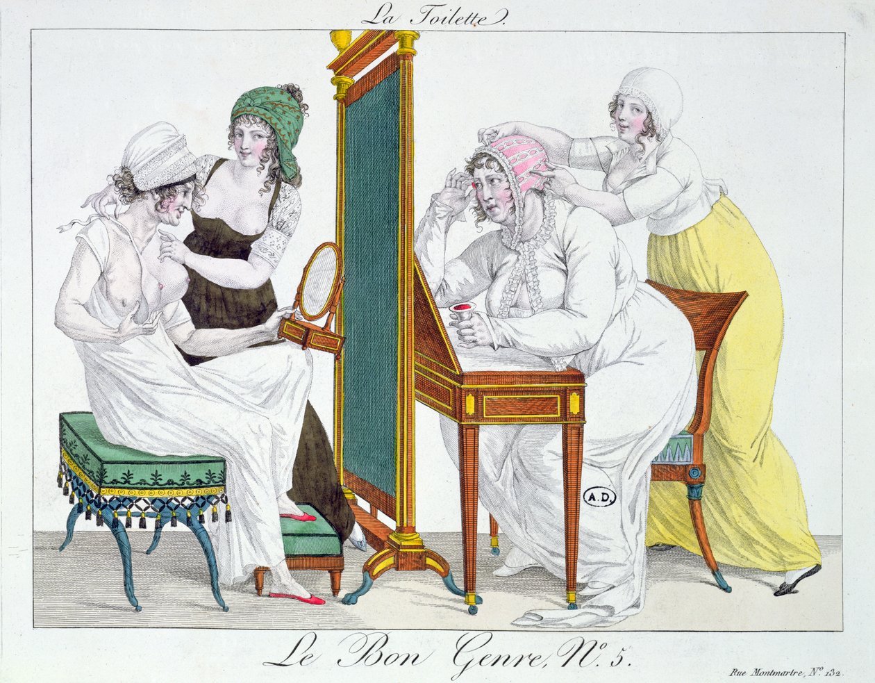 WC, sarjasta Le Bon Genre, 1800-luvun alku tekijältä French School