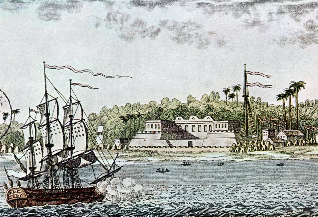 St. Louisin kaupunki, Senegal, LAfriquesta, R. Geoffroy, 1814 tekijältä French School
