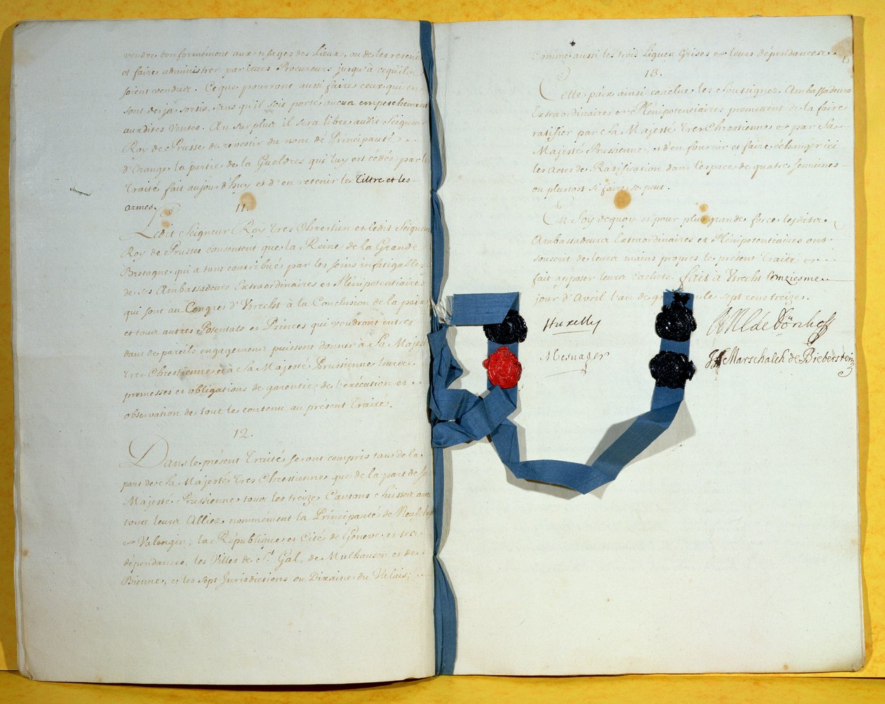 Utrechtin sopimus, 11. huhtikuuta 1713 (kynä ja muste paperille) tekijältä French School