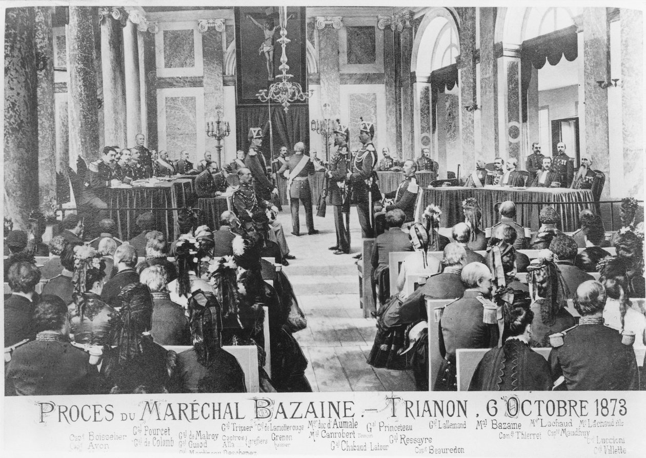 Marsalkka Bazainen oikeudenkäynti, Trianon, 6. lokakuuta 1873 tekijältä French School