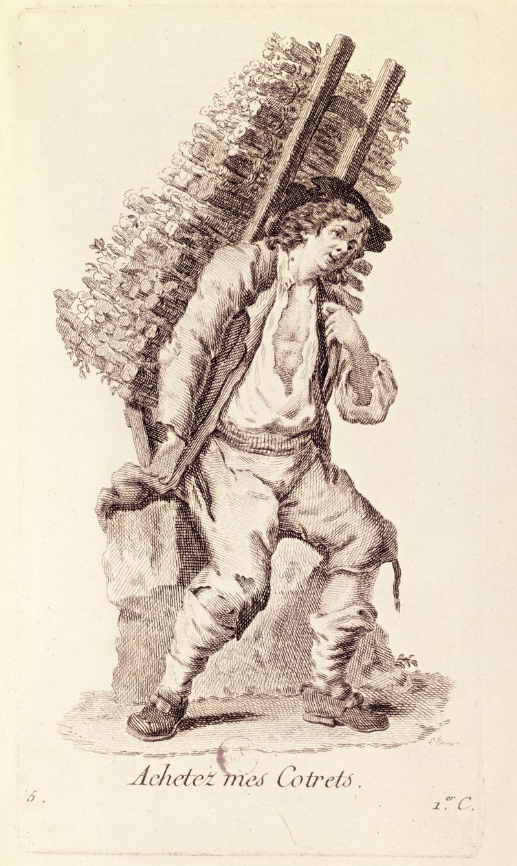 The Twig Seller, "Petits Metiers de Paris" tekijältä French School