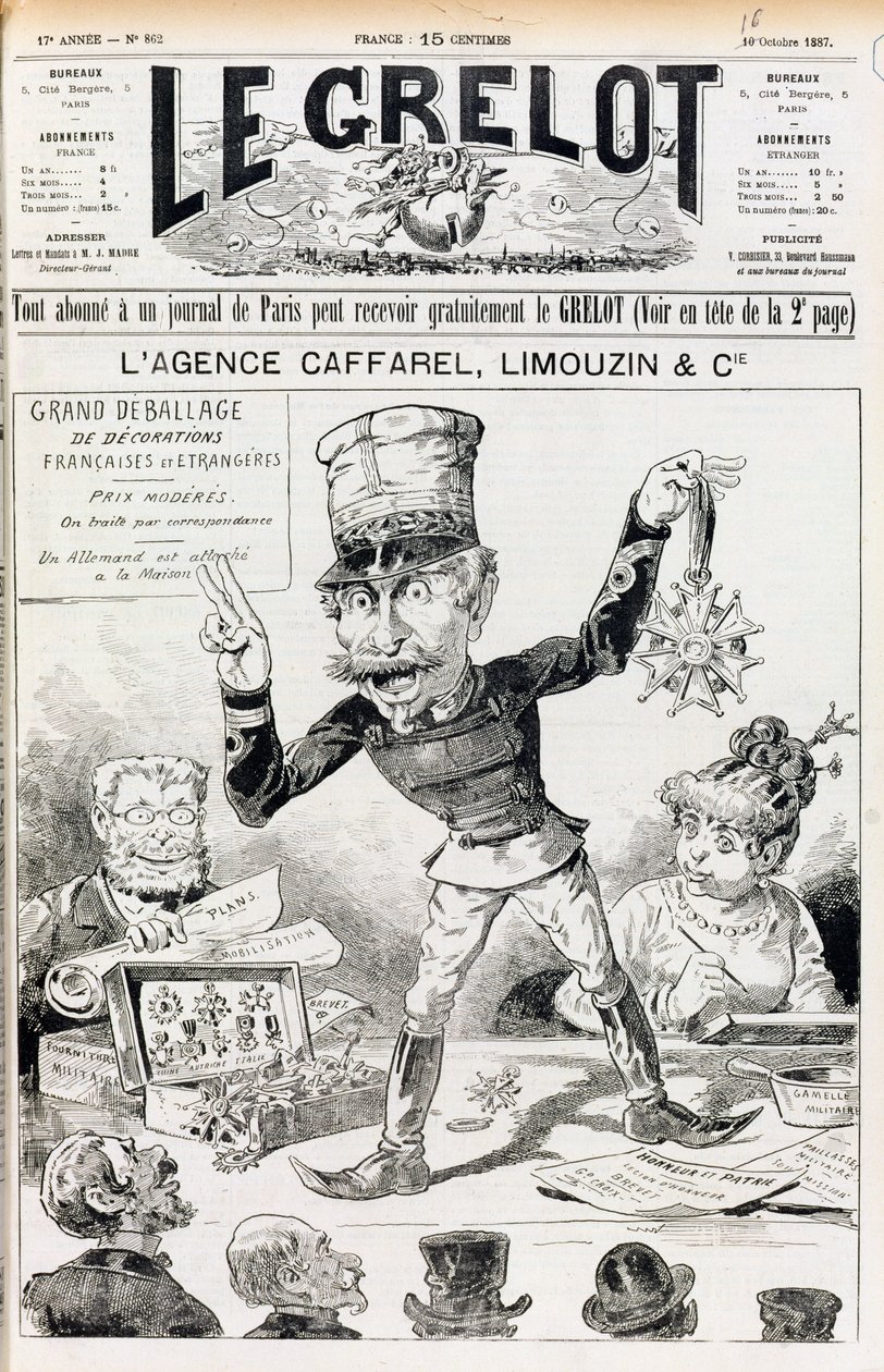 The Wilson Affair, Le Grelotin etukansi, 16. lokakuuta 1887 tekijältä French School