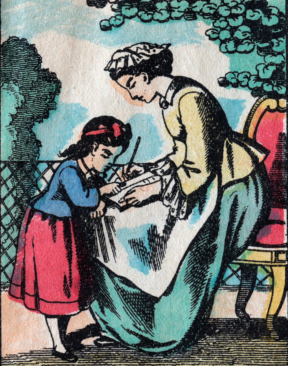 Les activitats per a noies de bones famílies: lliçó de lectura - Quadre d