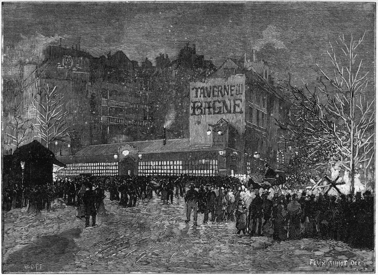 Vuosittainen Montmartren ja Taverne du bagnen festivaali Pariisissa, "" Maineikkaassa maailmassa" tekijältä French School