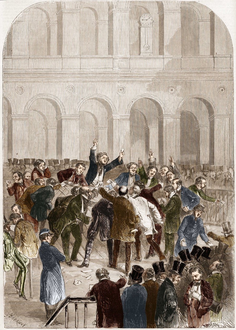 Pariisin pörssin kori vuonna 1857. tekijältä French School