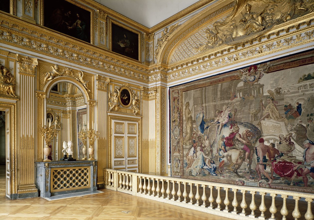 Ludvig XIV:n (1638-1715) makuuhuone tekijältä French School