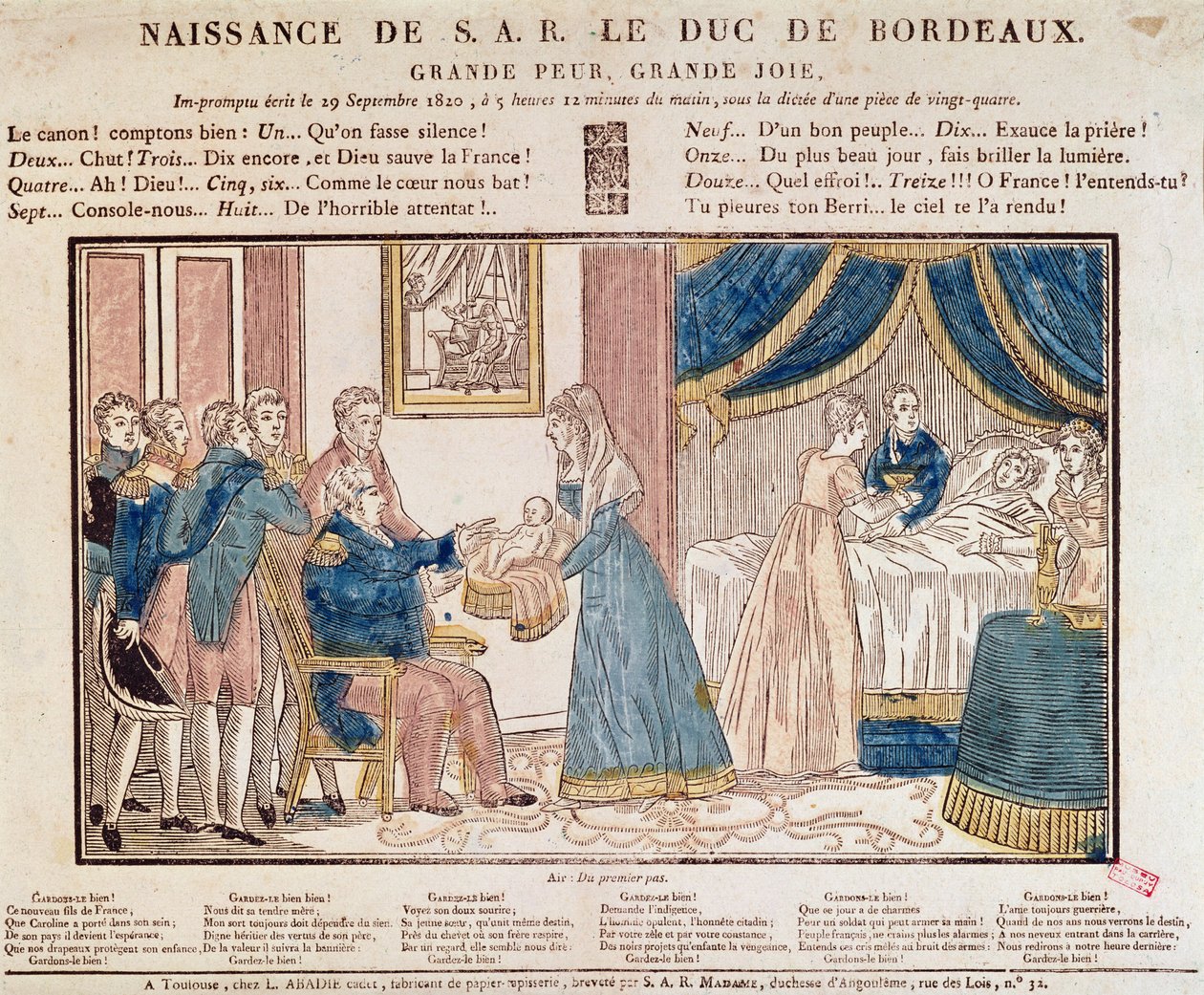 Henri Charles Ferdinand Marie Dieudonne de Francen syntymä, Bordeaux
