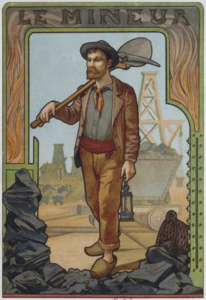 Hiilikaivosmies, n. 1900 tekijältä French School