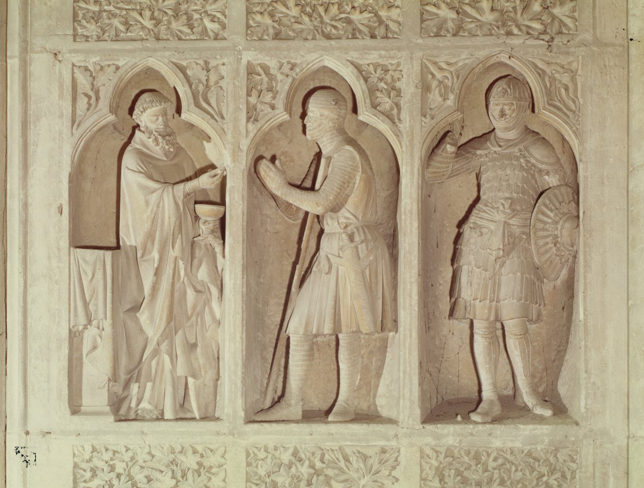 Ritarin ehtoollinen, yksityiskohta laivan länsipäästä, 1245-57 tekijältä French School