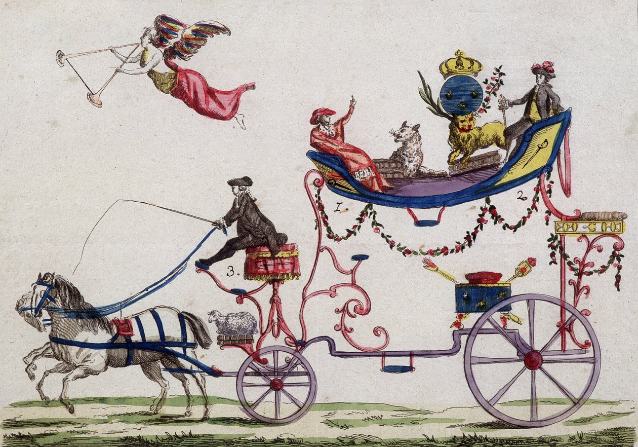Kolmen tilauksen lähtö Versaillesiin maaliskuussa 1789 tekijältä French School