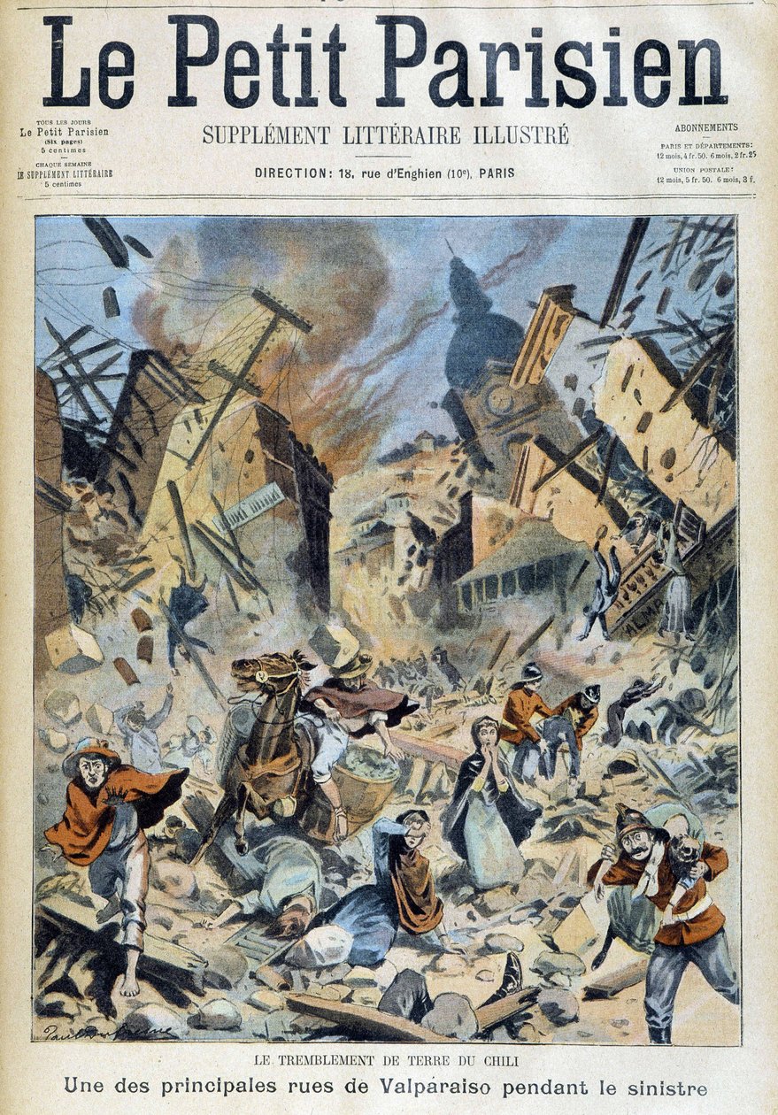 Maanjäristys Chilessä: Valparaiso katastrofin aikana - elokuvassa ”Pikku pariisilainen” 9.9.1908 tekijältä French School