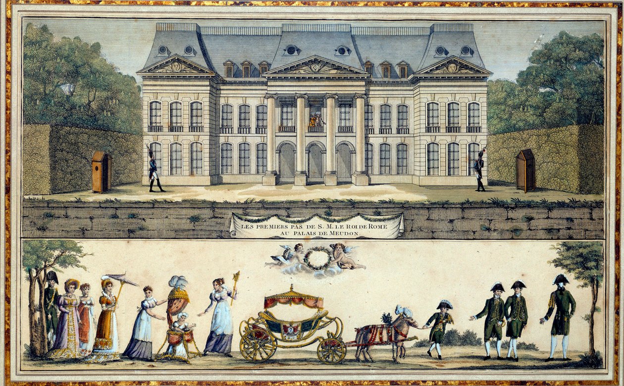 Rooman kuninkaan Napoleon II:n, Reichstadtin herttuan (1811-1832) ja keisari Napoleon I:n (1769-1821) pojan, meudonilaisen 1800-luvun print Sceaux