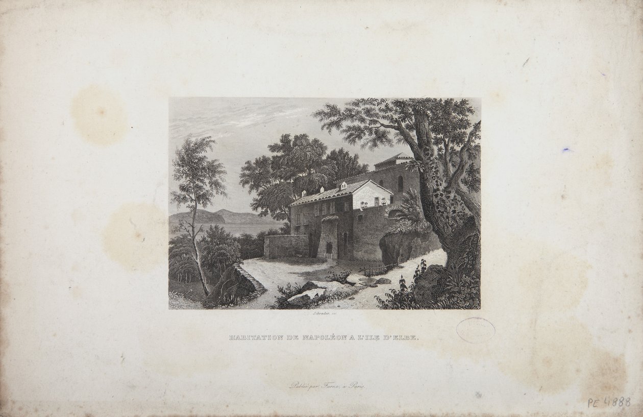 Napoleonin talo Elban saarella, Schröderin kaivertama tekijältä French School