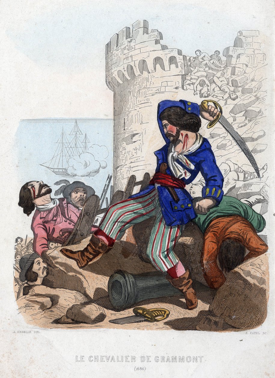 Grammontin merirosvon ritari 1600-luvulla. tekijältä French School