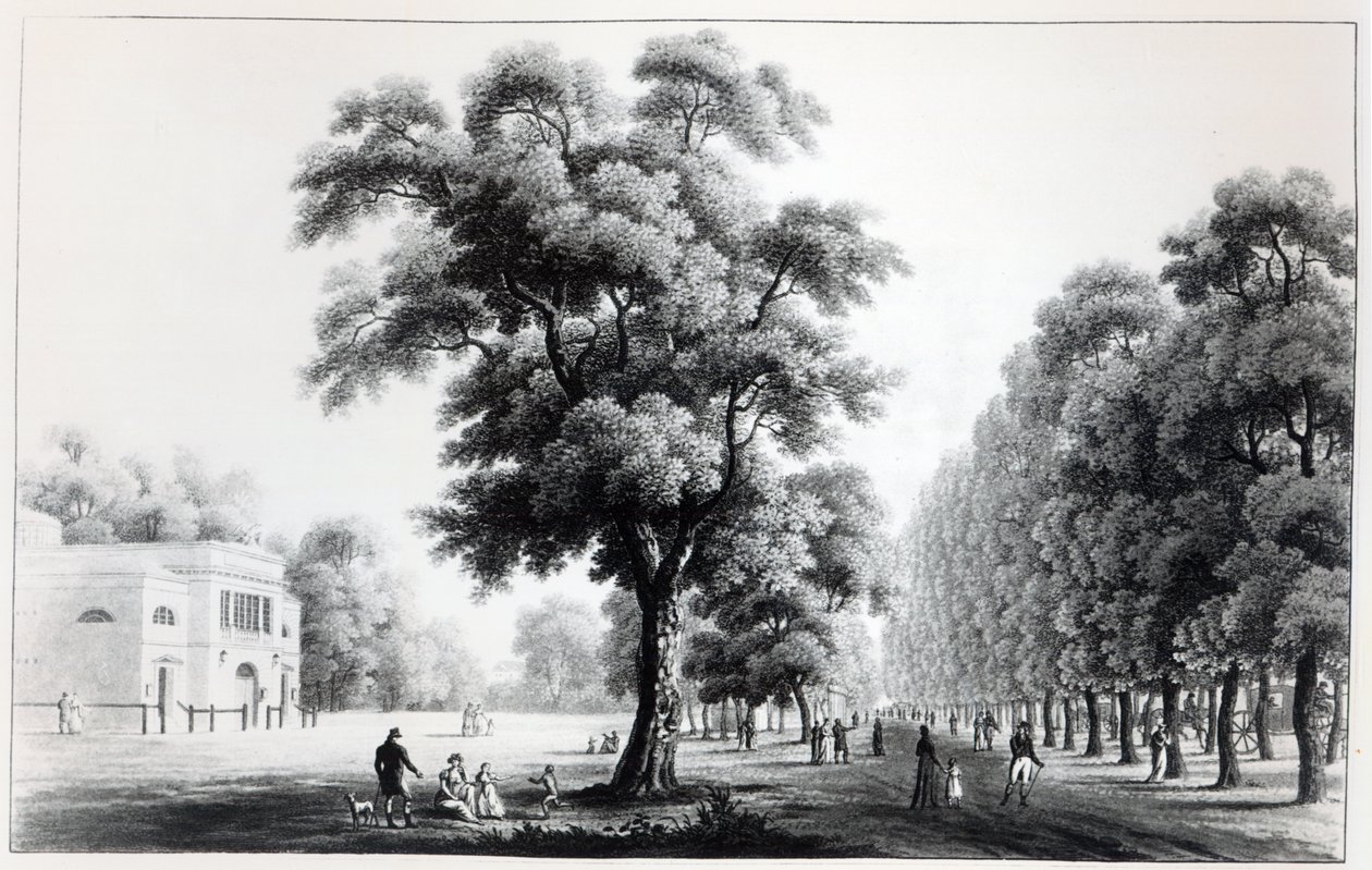 Pääkatu Praterissa, Wienissä, 1821 tekijältä French School