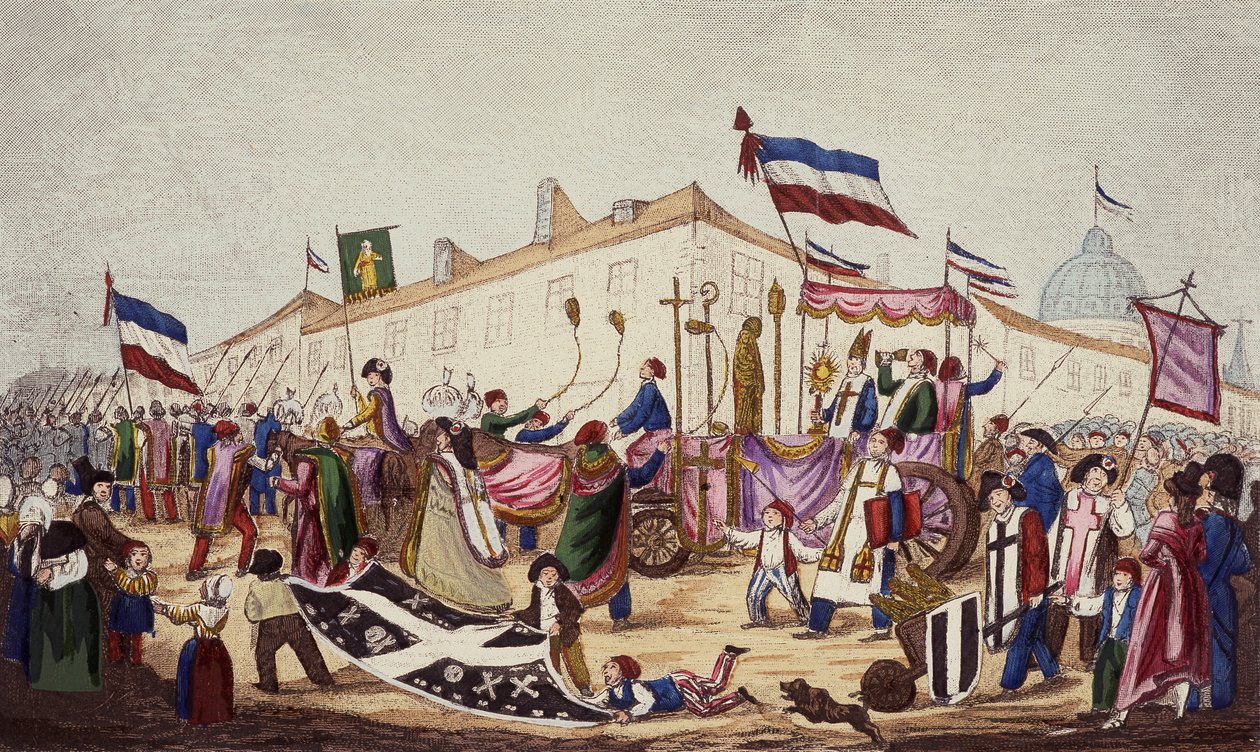 Taikauskon jäännökset vietiin konventille marraskuussa 1793 tekijältä French School