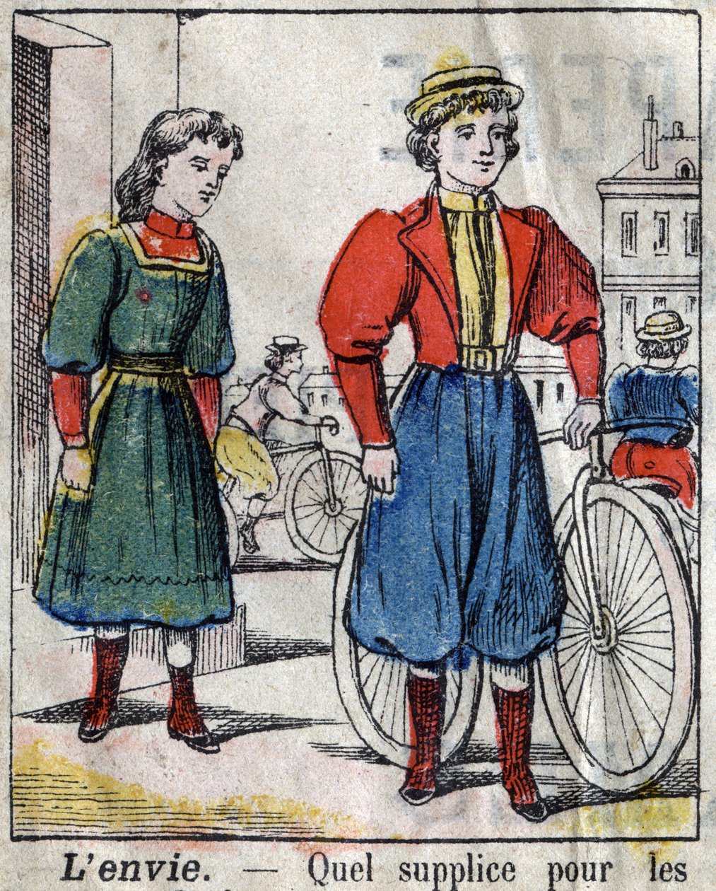 Seitsemän kuolemansyntiä: kateus. Epinaalinen kuvantaminen 1800-luvun lopulla. (I sette peccati o vizi capitali) tekijältä French School