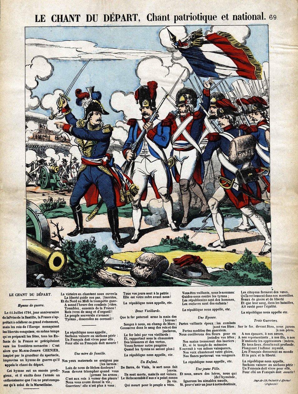 Alkulaulu, isänmaallinen ja kansallinen laulu. tekijältä French School