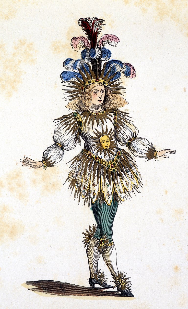 Aurinkokuningas teatteriasussa. sd. 1700-luvulla tekijältä French School
