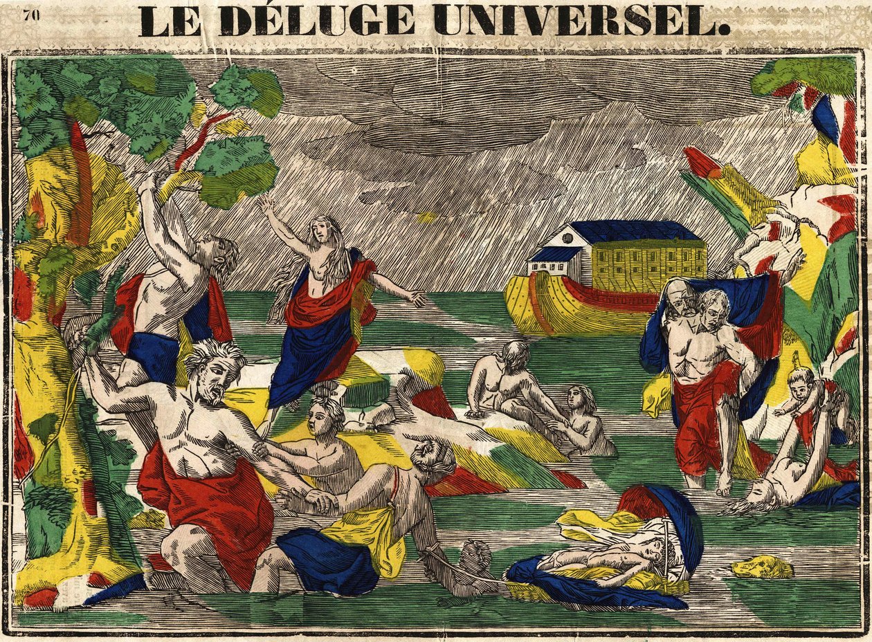 Universaali tulva, epinaalinen kuva XIX vuosisadalla tekijältä French School