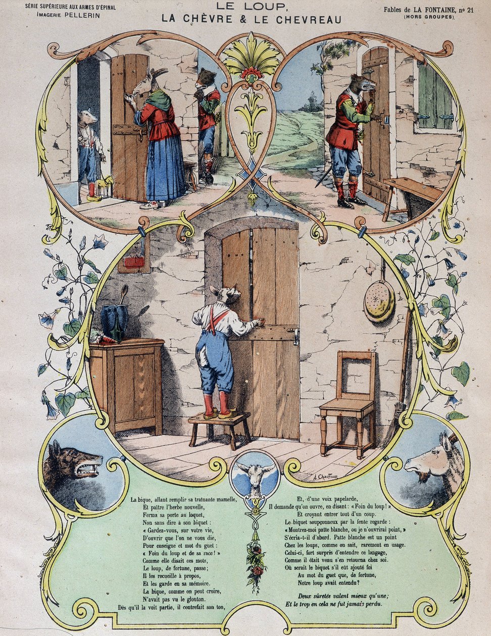 Susi, vuohi ja vuohi - Fables de La Fontaine en images d