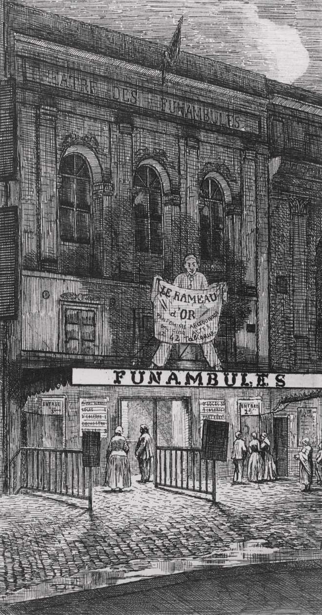 Theater des Funambules, Boulevard du Temple, Pariisi, 1862 tekijältä French School