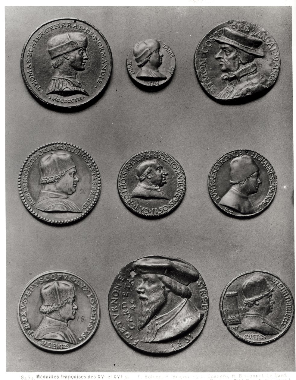 Thomas Bohier, 1513, Pierre Briconnet, Simon Costieres, Robert Briconnet, kardinaali Guillaume dEstouteville (n. 1403-83), Jean Carondelet (1468-1545), Pierre de Sacierges, kardinaali F. de Tournon, 1535, tekijältä French School