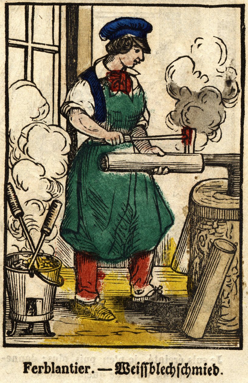 Tinnantier; Kauppasarja, kuva 1800-luvun Epinalista. tekijältä French School
