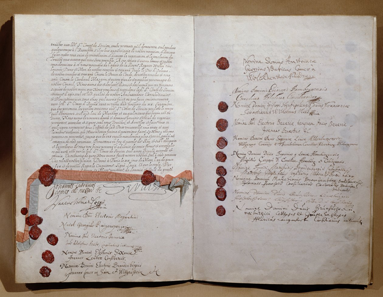 Westfalenin sopimus, allekirjoitettu Munsterissa 24. lokakuuta 1648 (katso 212750) tekijältä French School