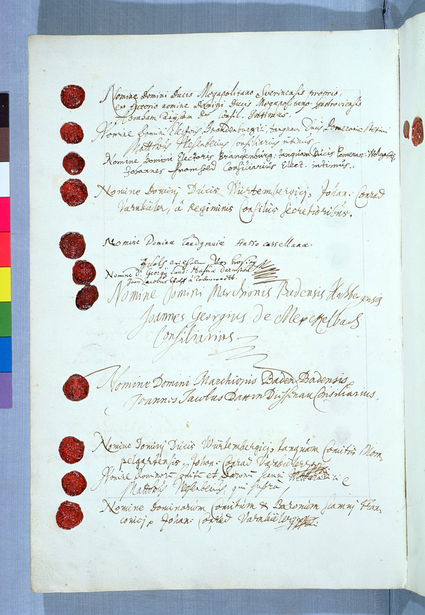 Westfalenin sopimus, allekirjoitettu Munsterissa 24. lokakuuta 1648 (katso 212750) tekijältä French School