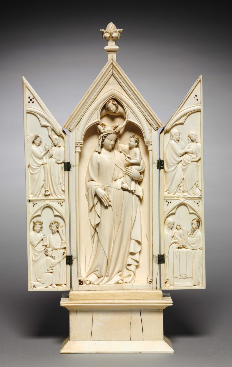 Triptyykki: Neitsyen elämä, n. 1325-1350 tekijältä French School