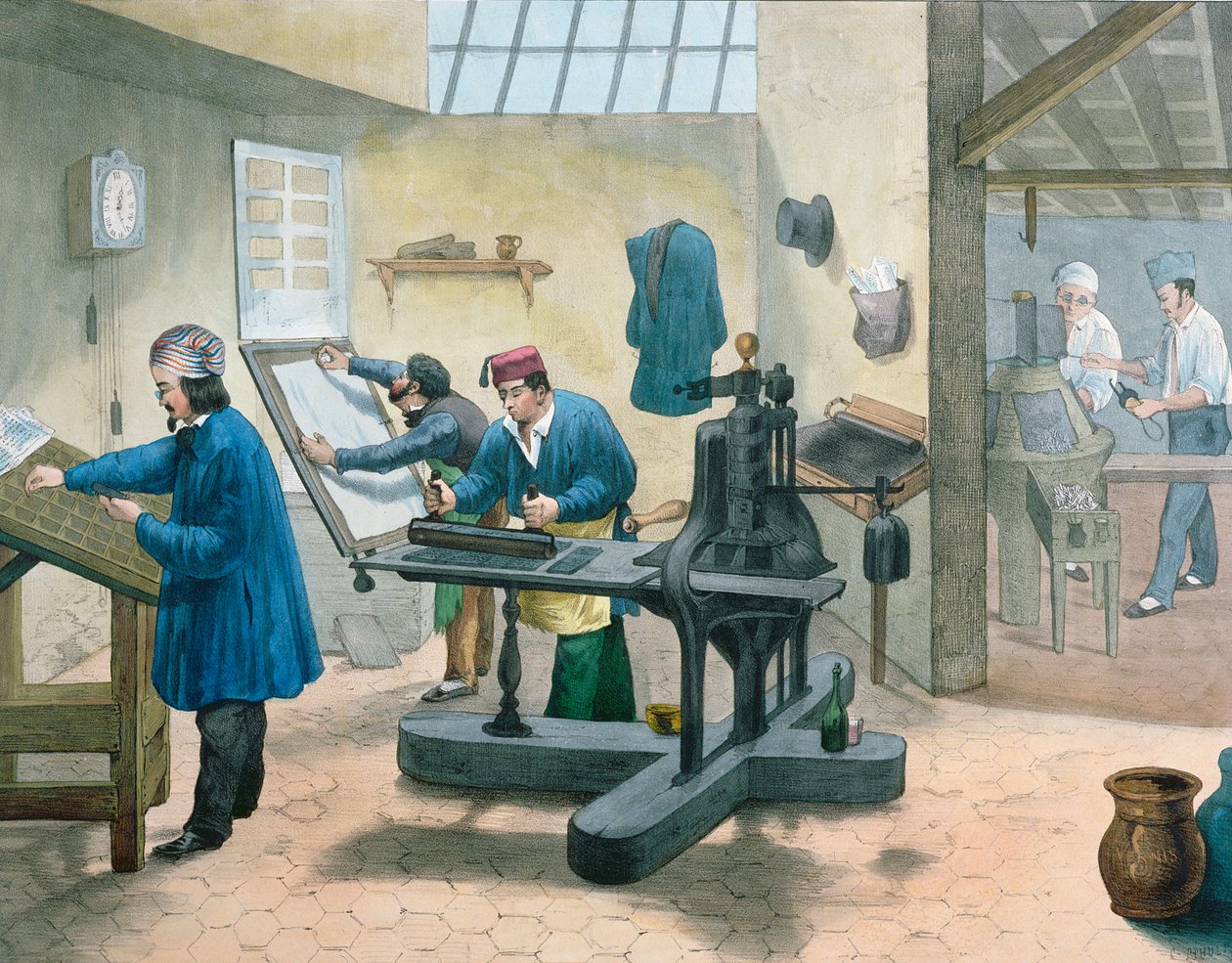 Kirjoittimet ja yhdistelmäkoneet, n. 1860 tekijältä French School