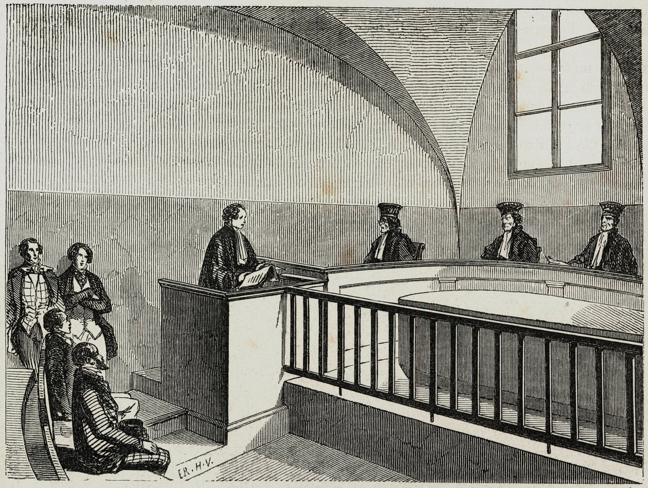 Une nämä oikeuskoulussa Pariisissa - Kaiverrus "Tableau-de-Paris" Edmond Texier 1852 tekijältä French School