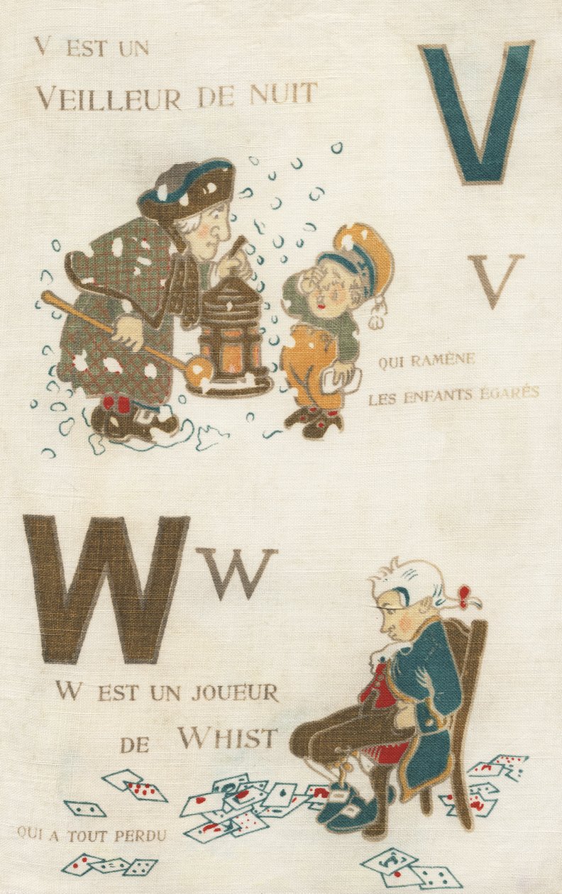 V W Yövartija ja Whist-pelaaja. tekijältä French School
